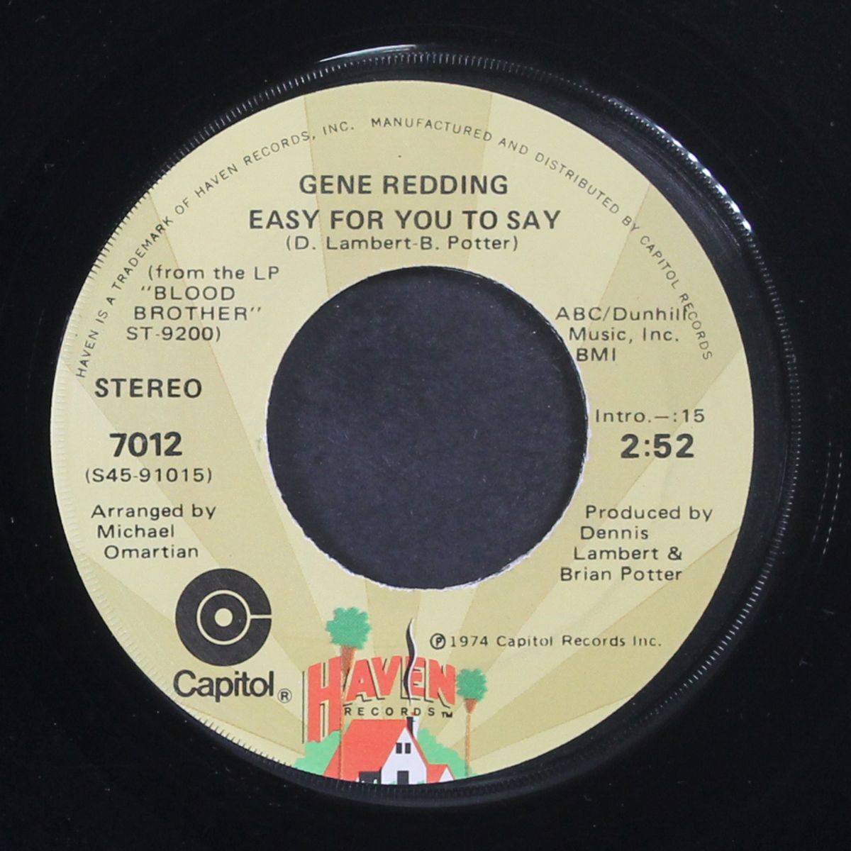 every man wants another man's woman / easy for you to say by GENE REDDING