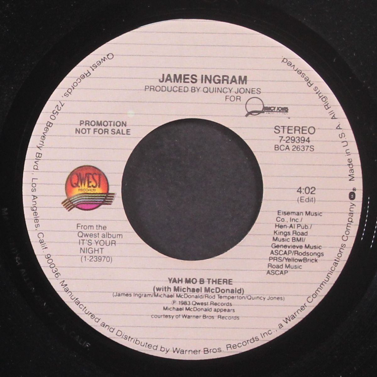 yah mo b there / mono by JAMES INGRAM & MICHAEL MCDONALD