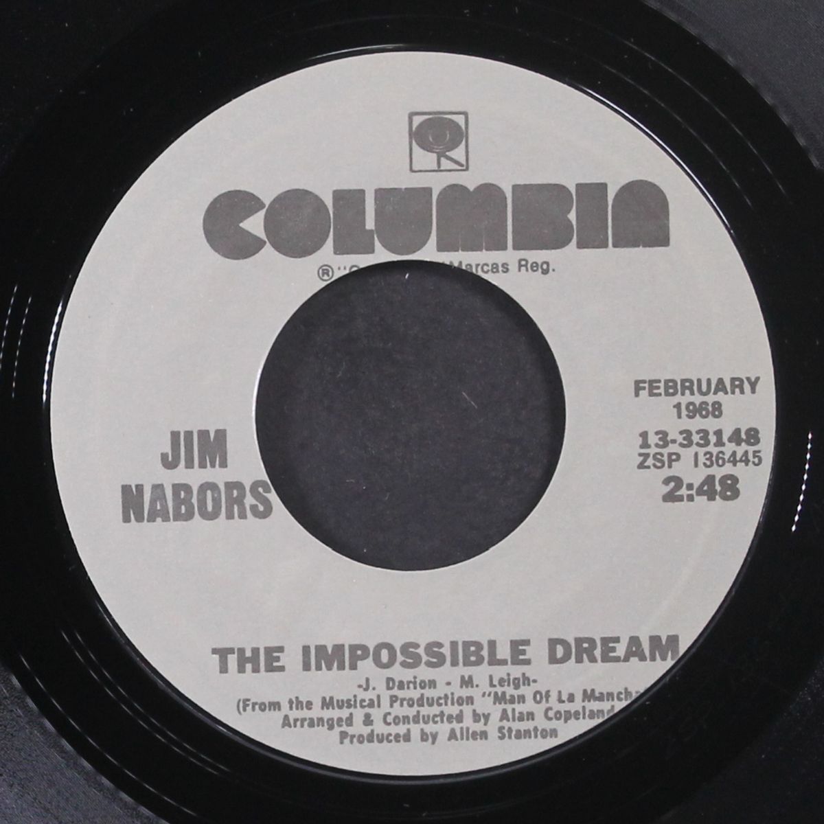 the impossibe dream / time after time by JIM NABORS