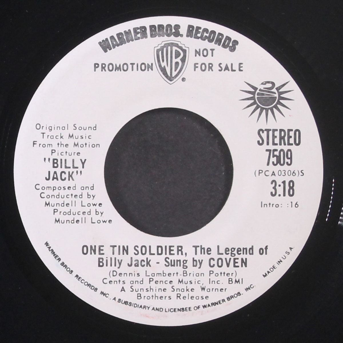 one tin soldier, the legend of billy jack / mono by COVEN
