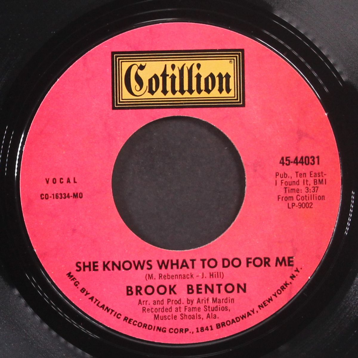 she knows what to do for me / touch 'em with love by BROOK BENTON