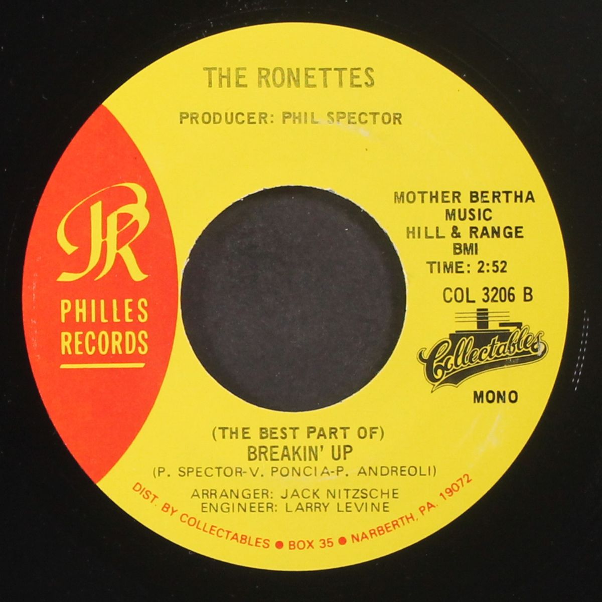 baby, i love you / (the best part of breakin' up) by RONETTES