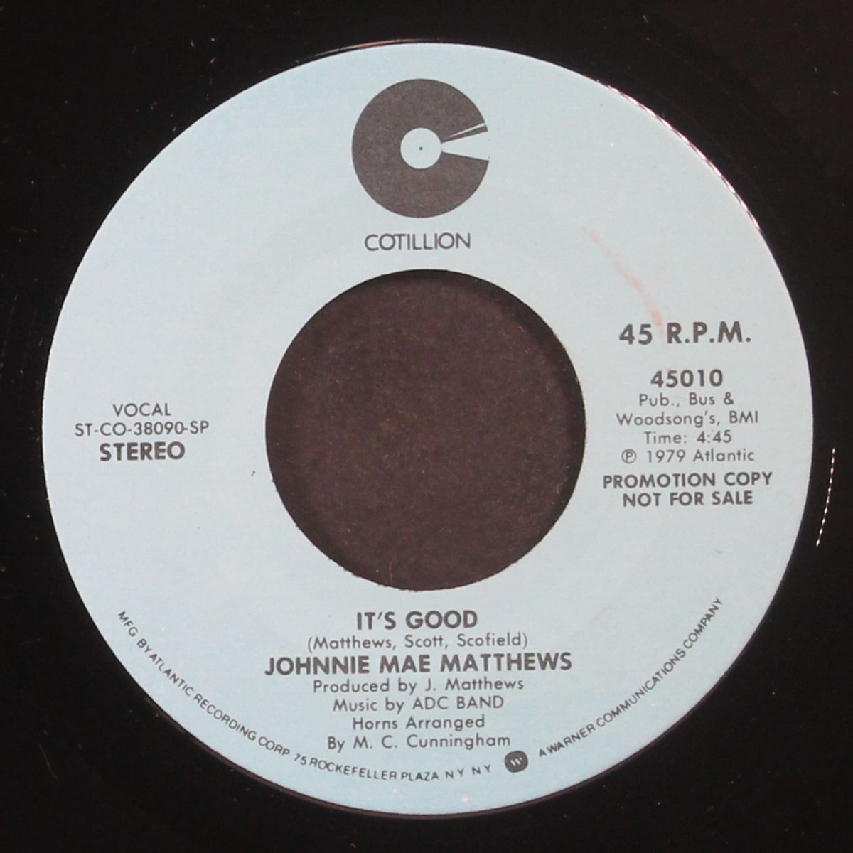 it's good / mono by JOHNNIE MAE MATTHEWS