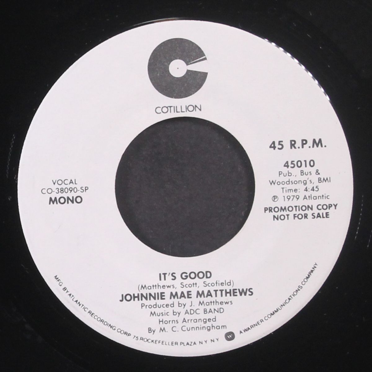 it's good / mono by JOHNNIE MAE MATTHEWS