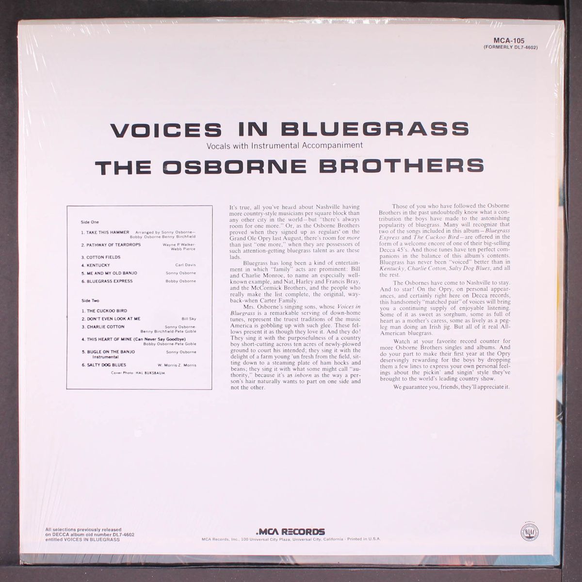 voices in bluegrass by OSBORNE BROTHERS