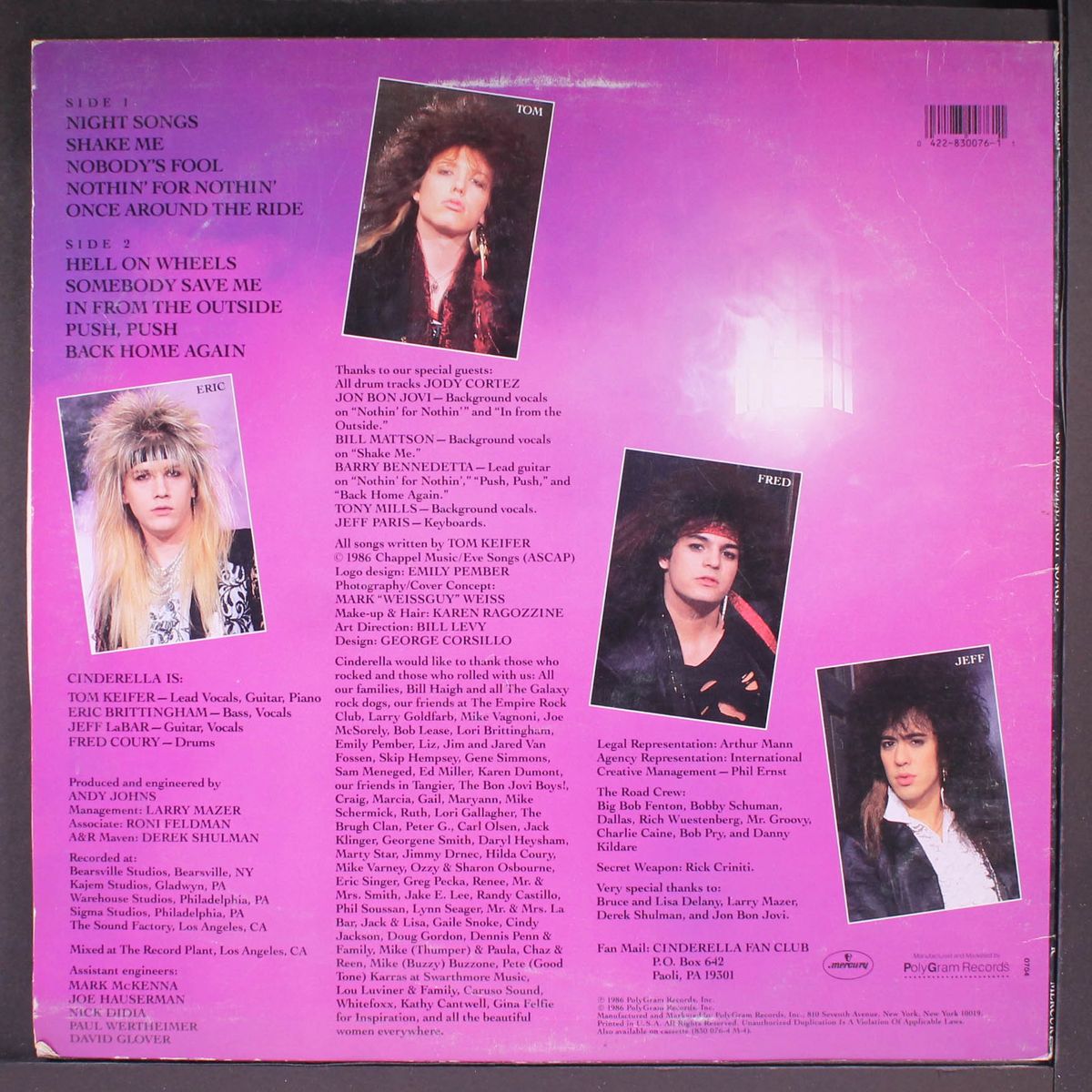 night songs by CINDERELLA