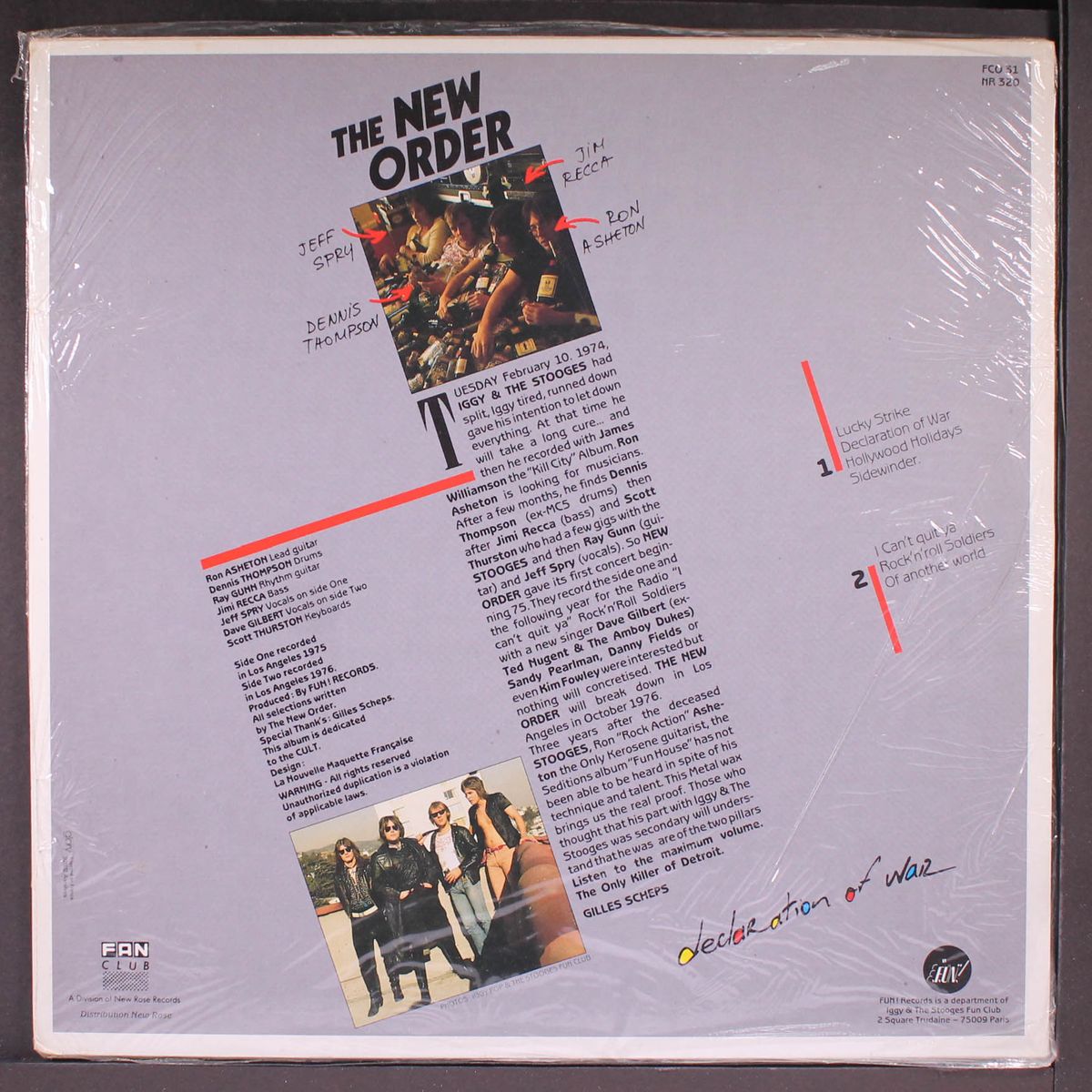 declaration of war by NEW ORDER
