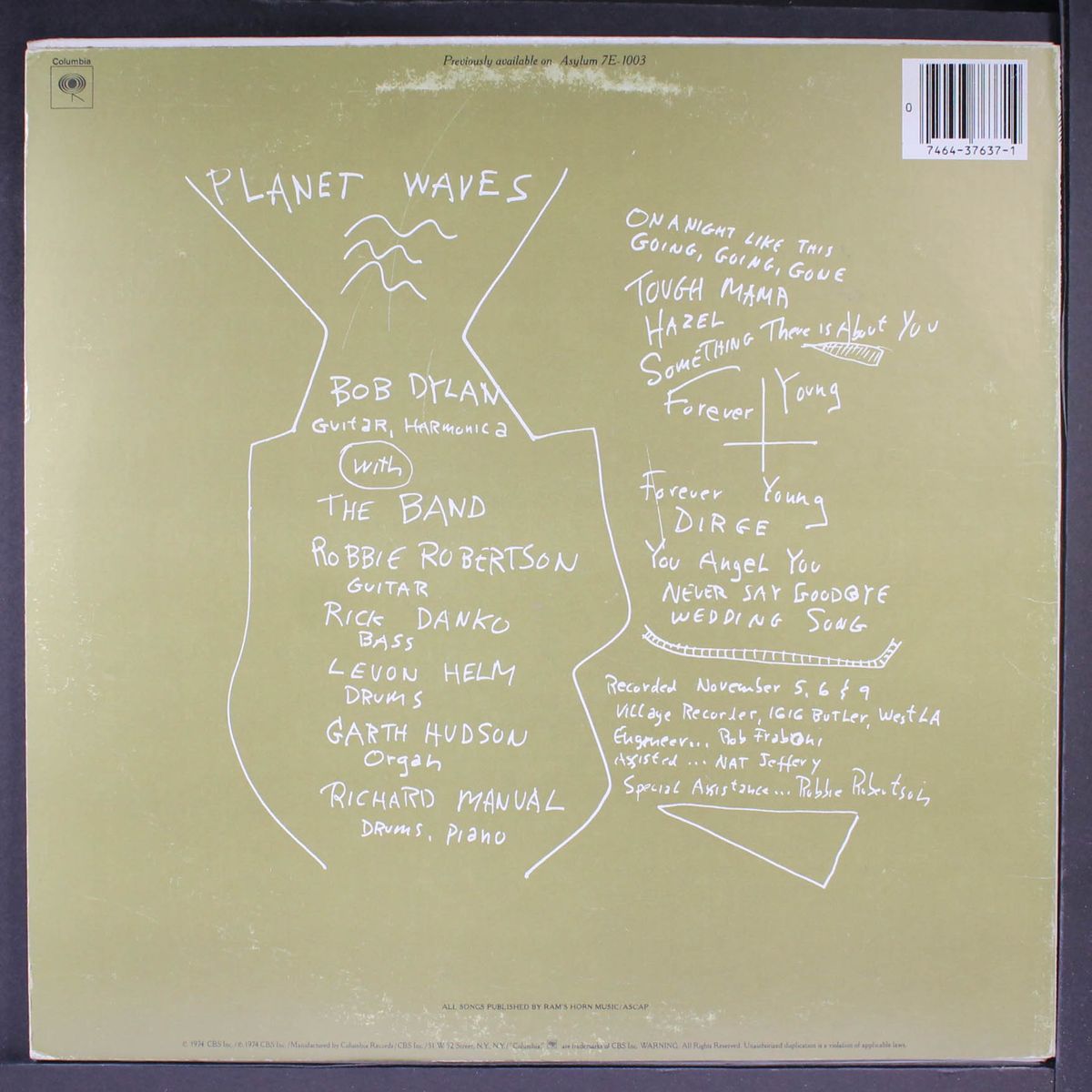 planet waves by BOB DYLAN