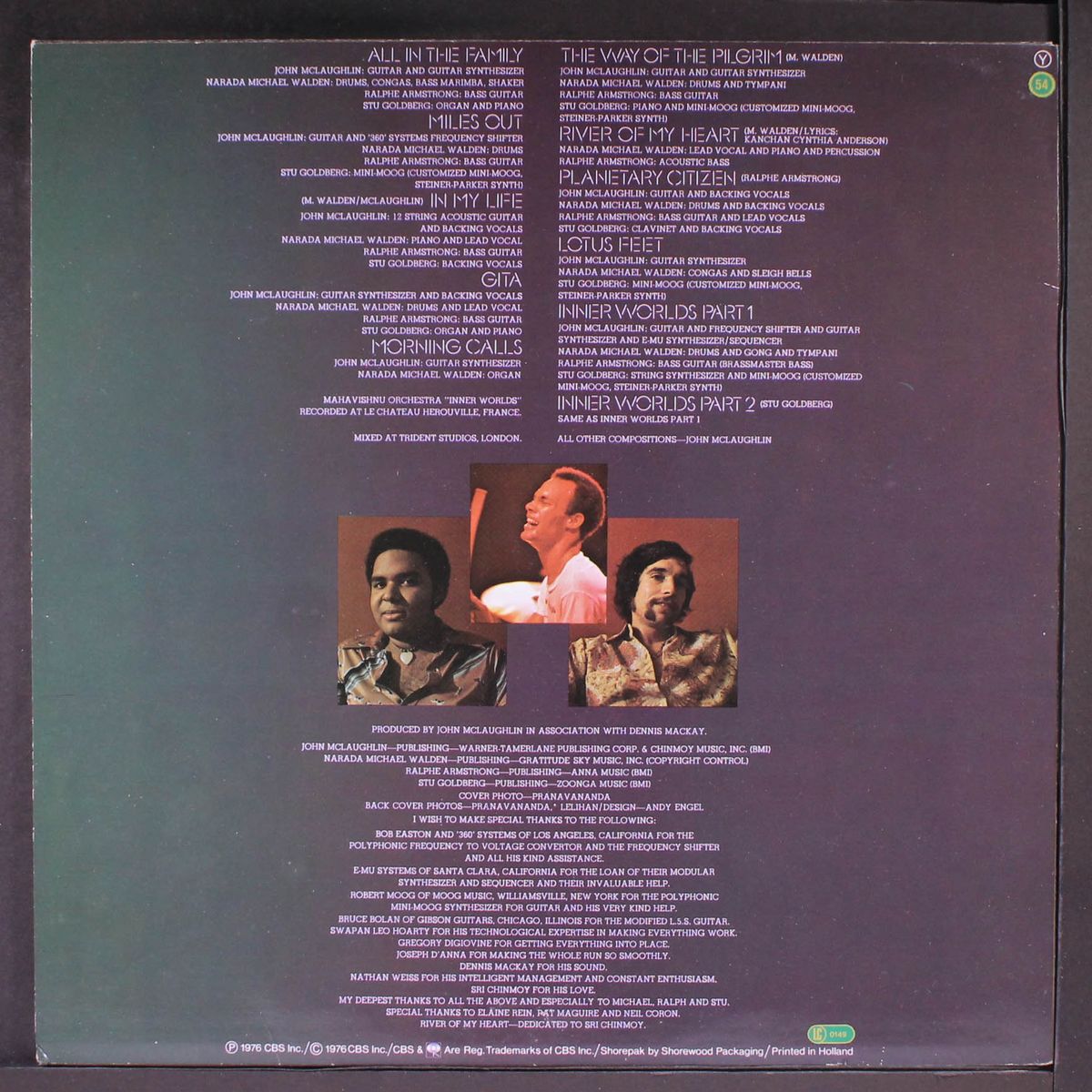 inner worlds by MAHAVISHNU ORCHESTRA