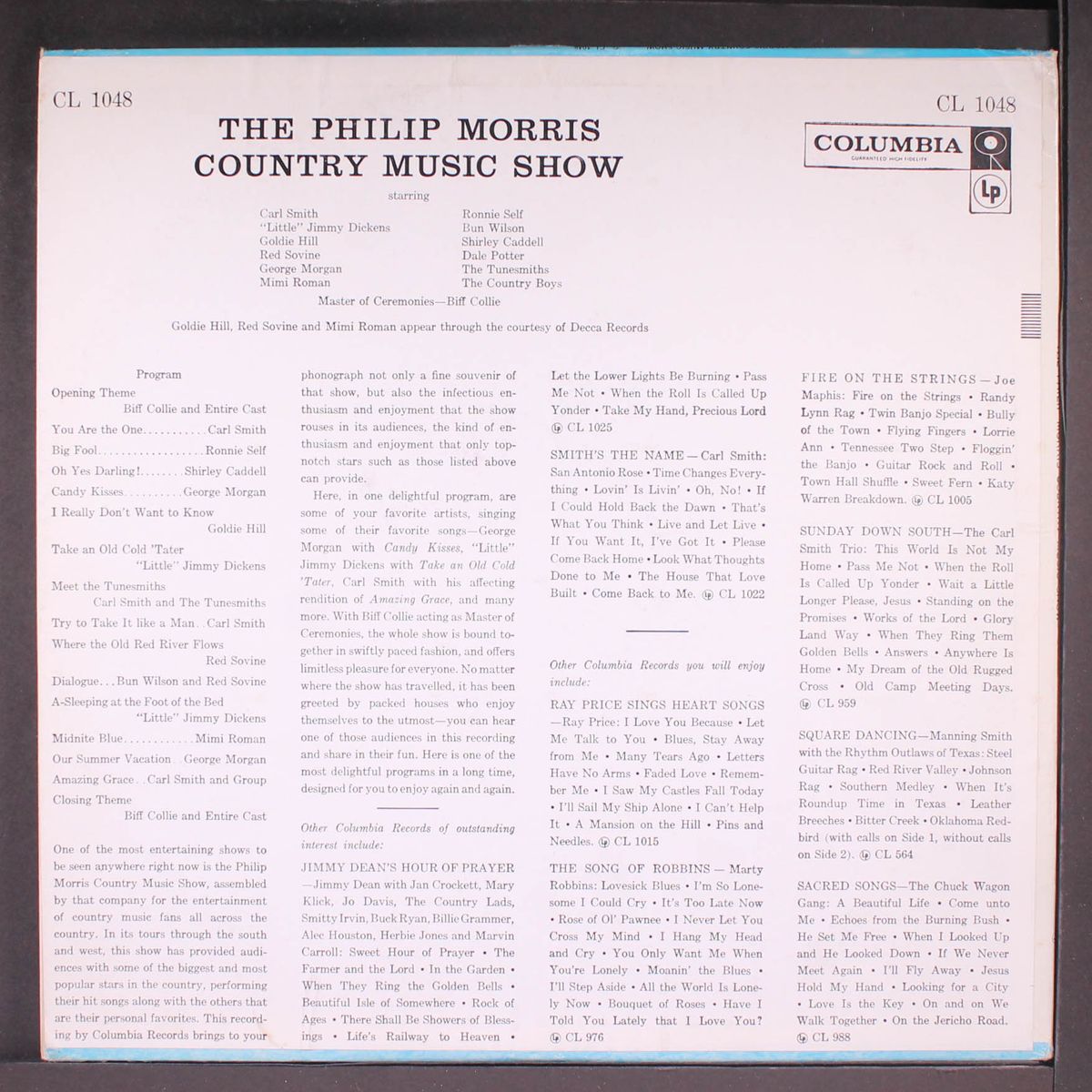 the philip morris country music show by VARIOUS