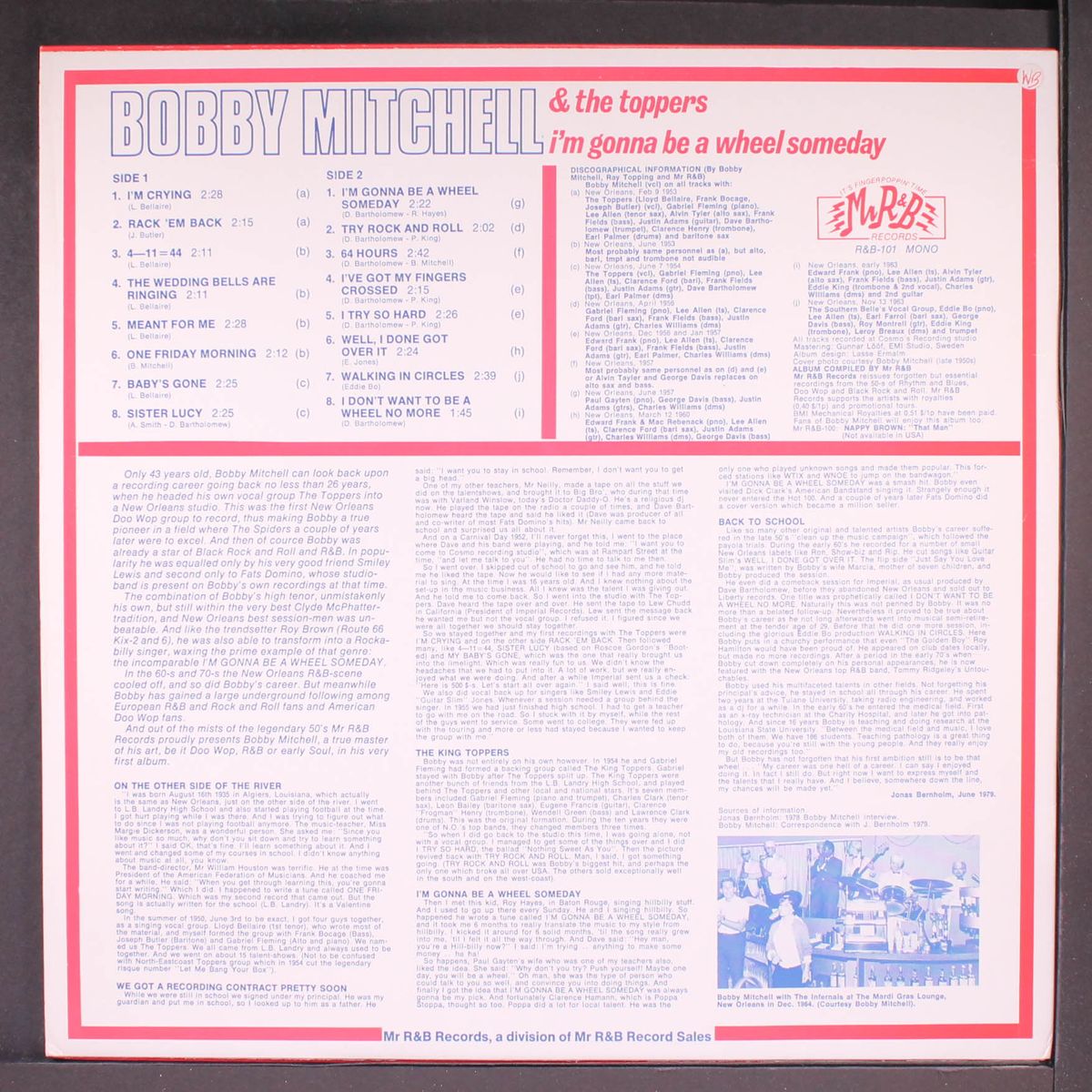 i'm gonna be a wheel someday by BOBBY MITCHELL