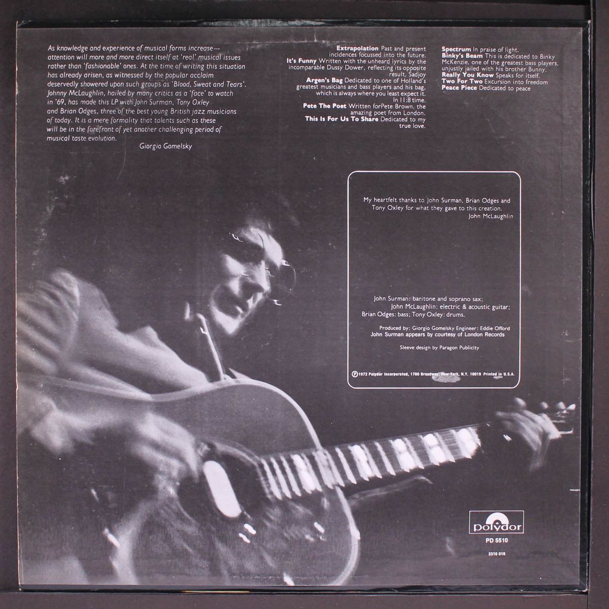 extrapolation by JOHN MCLAUGHLIN