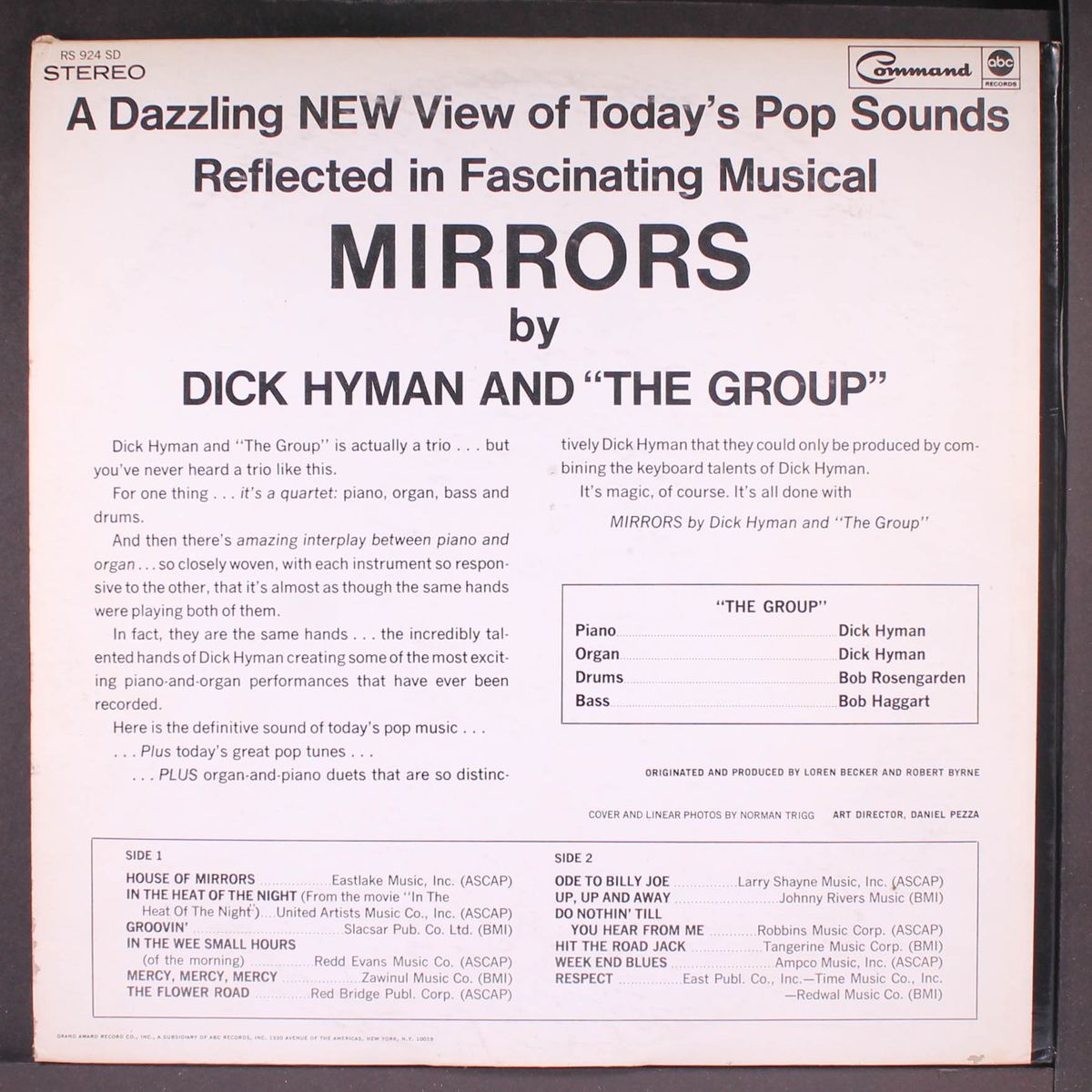 mirrors by DICK HYMAN & THE GROUP
