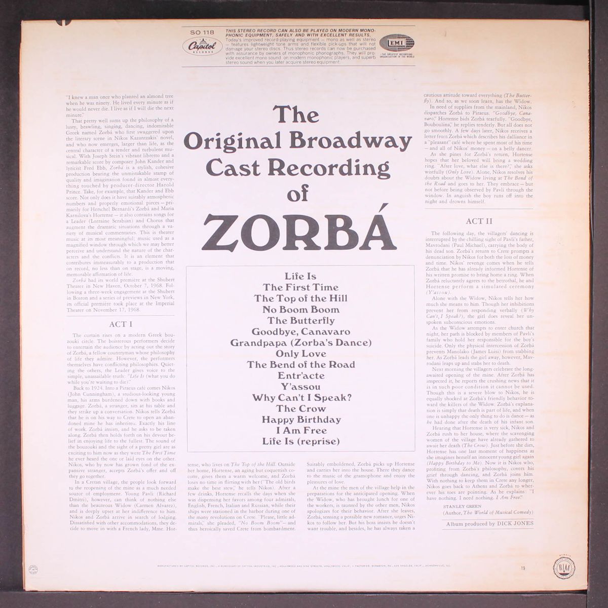 zorba by ORIGINAL CAST