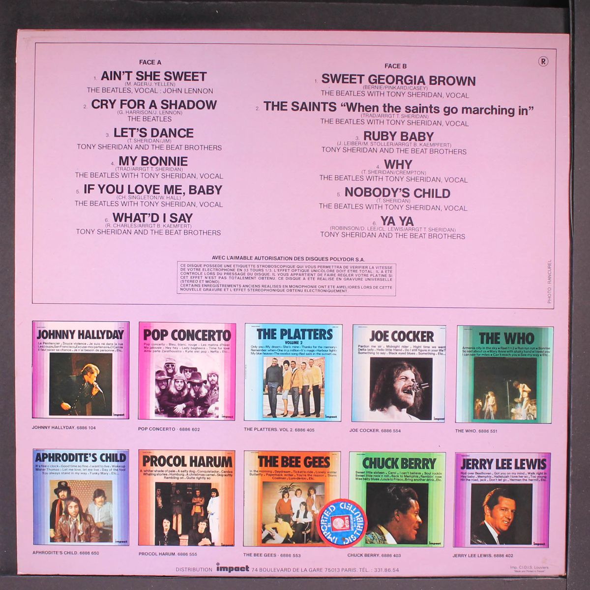 first by BEATLES & TONY SHERIDAN