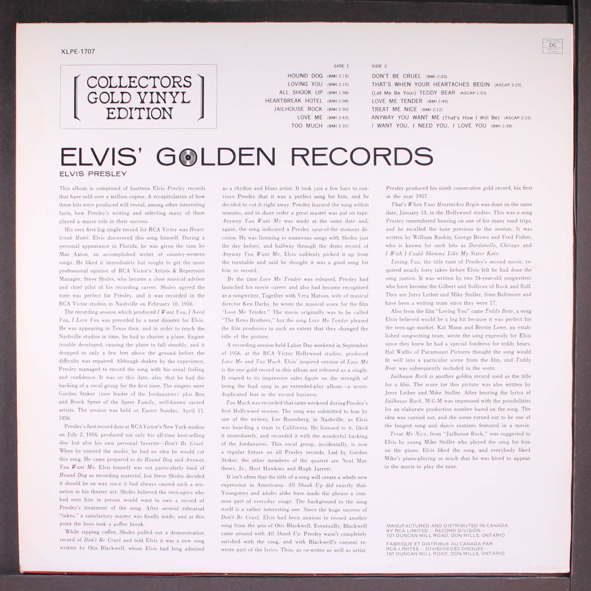 elvis' golden records by ELVIS PRESLEY