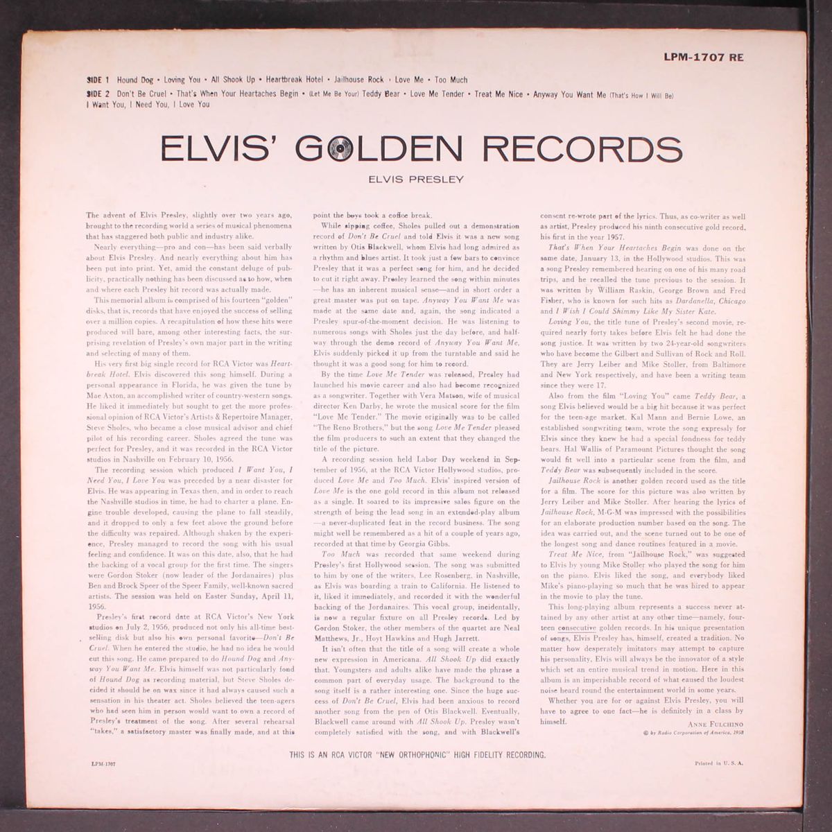 elvis' golden records by ELVIS PRESLEY