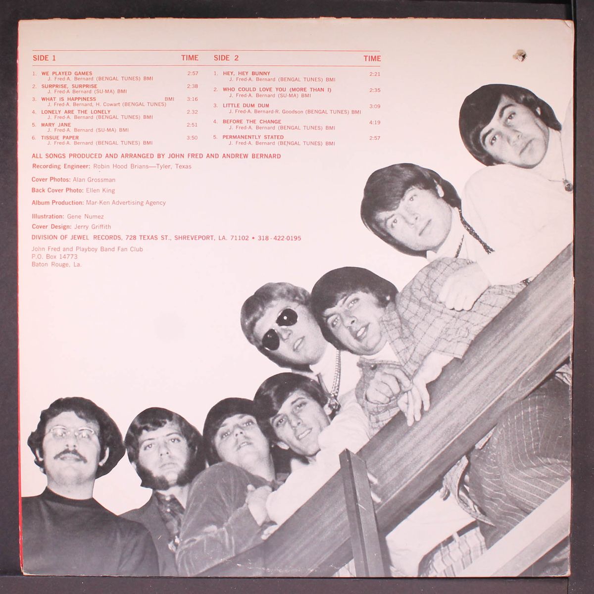 permanently stated by JOHN FRED & PLAYBOY BAND