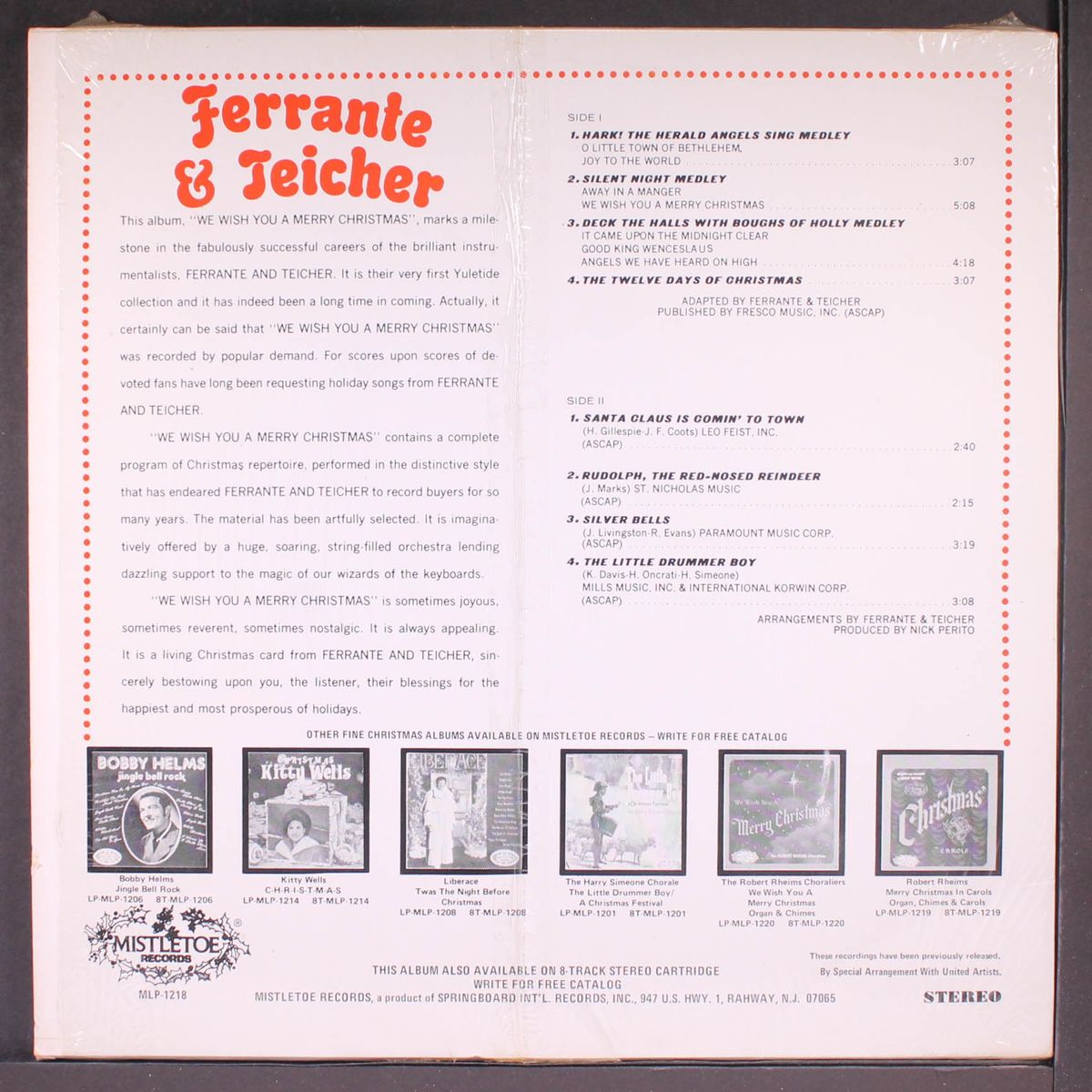 we wish you a merry christmas by FERRANTE & TEICHER