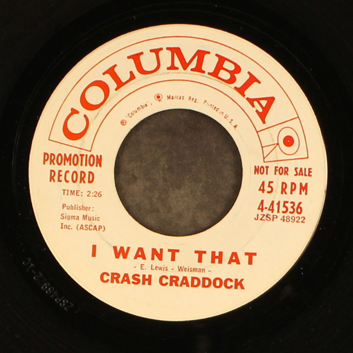 i want that / since she turned seventeen by CRASH CRADDOCK