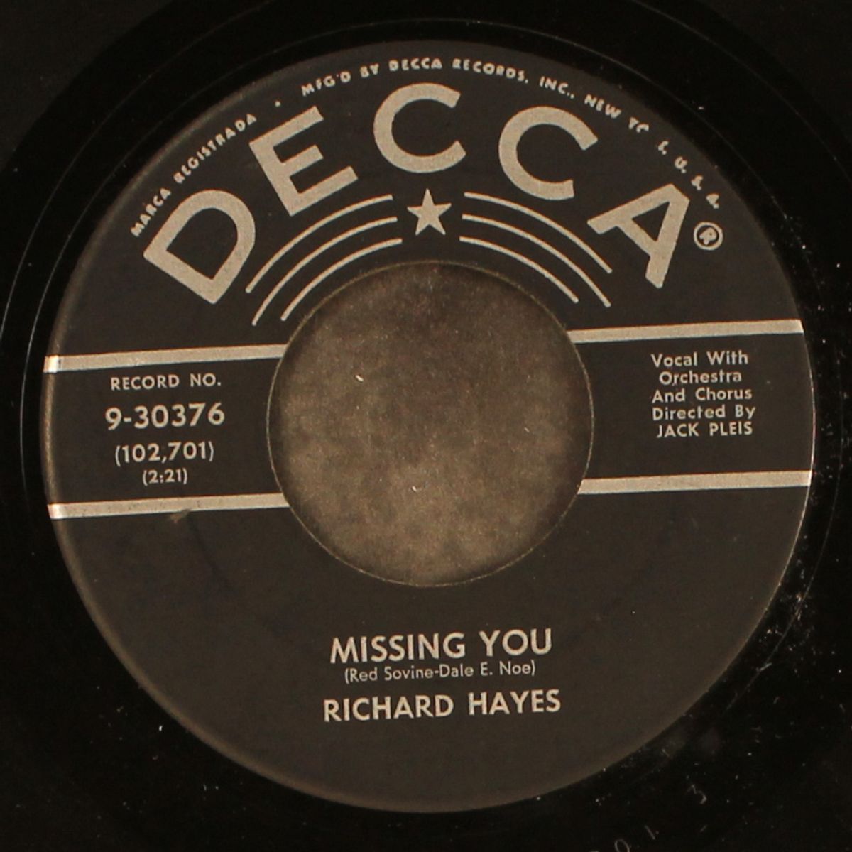 misery's child / missing you by RICHARD HAYES