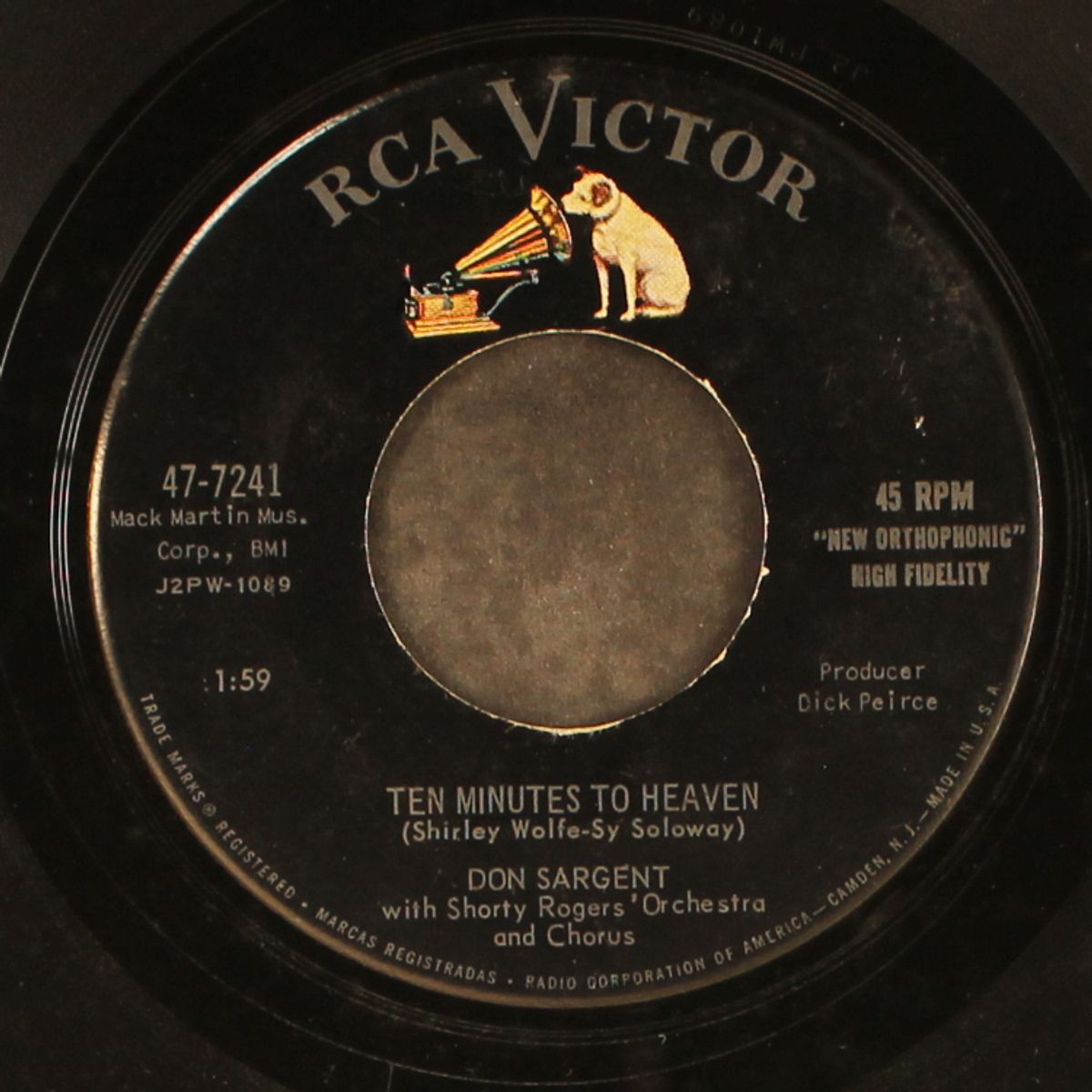 the jelly coal man / ten minutes to heaven by DON SARGENT