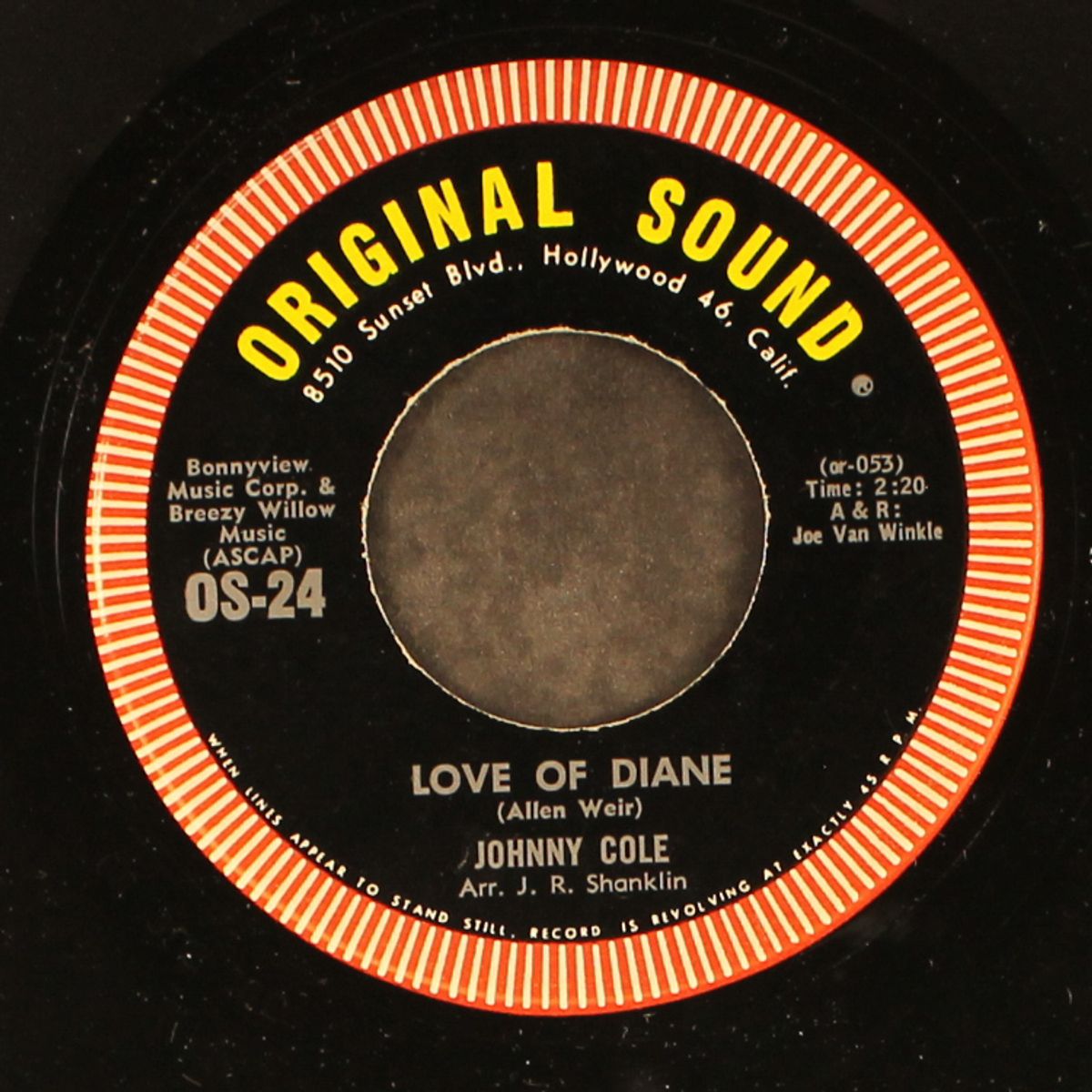 war no more / love of diane by JOHNNY COLE