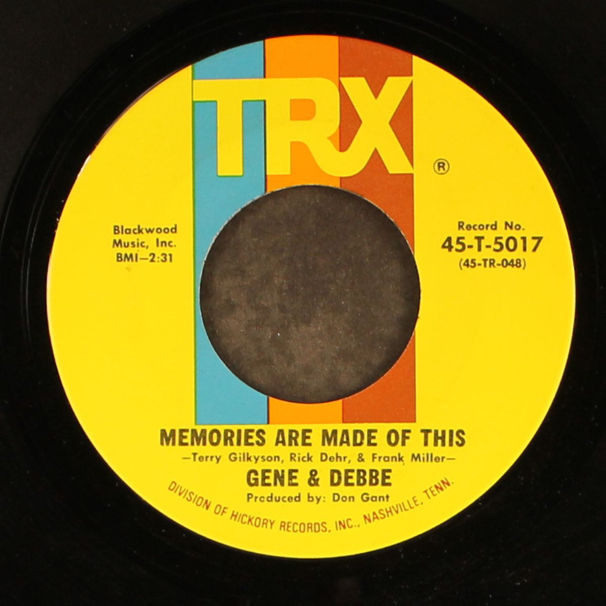 memories are made of this / the sun won't shine again by GENE & DEBBE