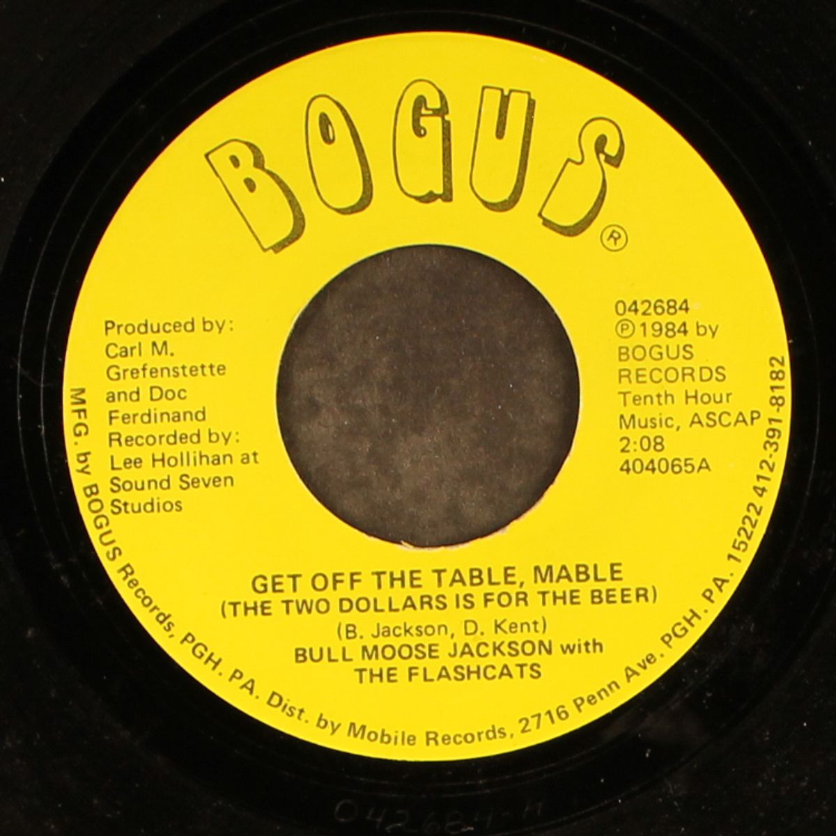 get off the table mable by BULL MOOSE JACKSON