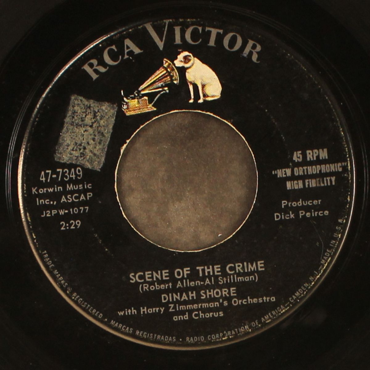 scene of the crime / i'm sitting on top of the world by DINAH SHORE