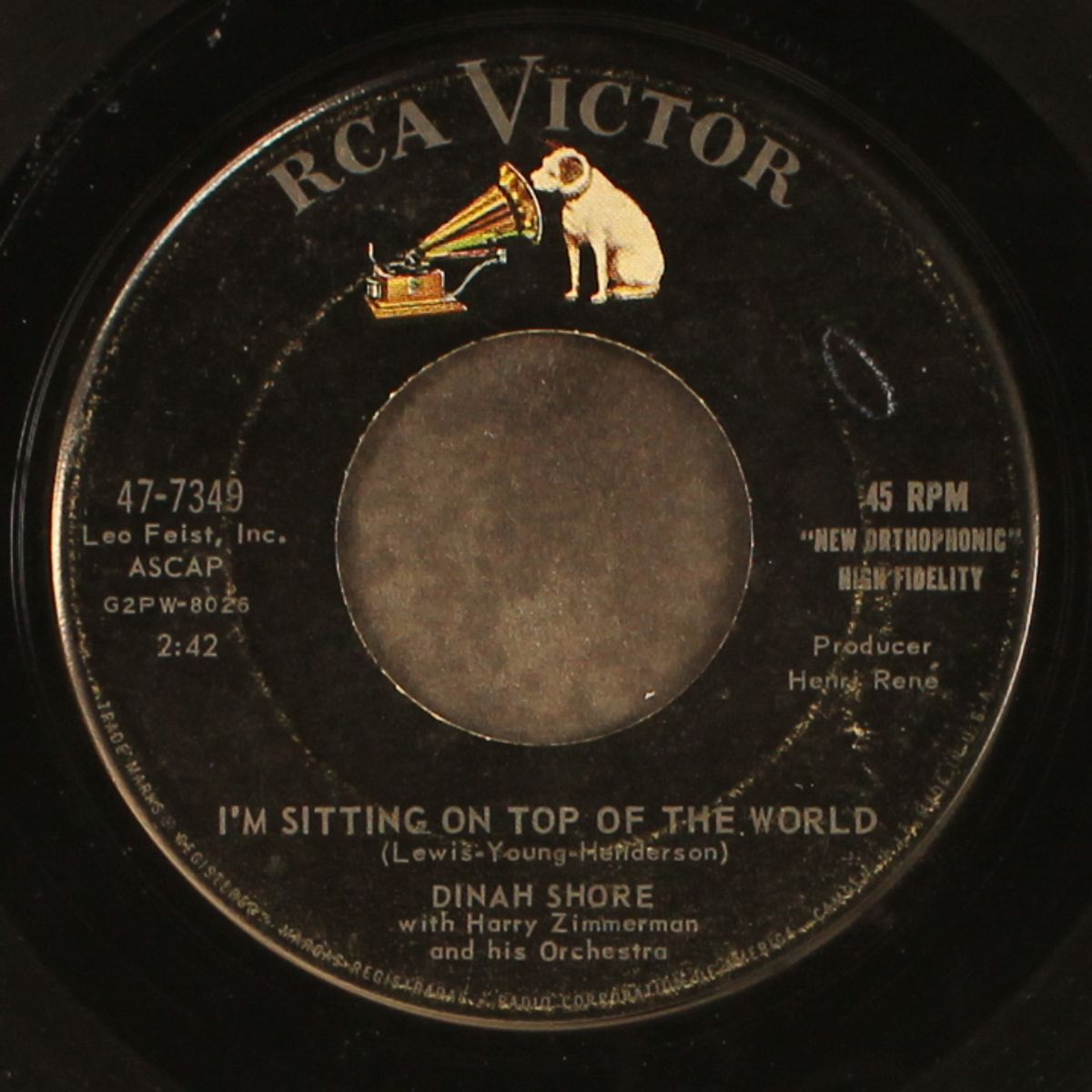 scene of the crime / i'm sitting on top of the world by DINAH SHORE