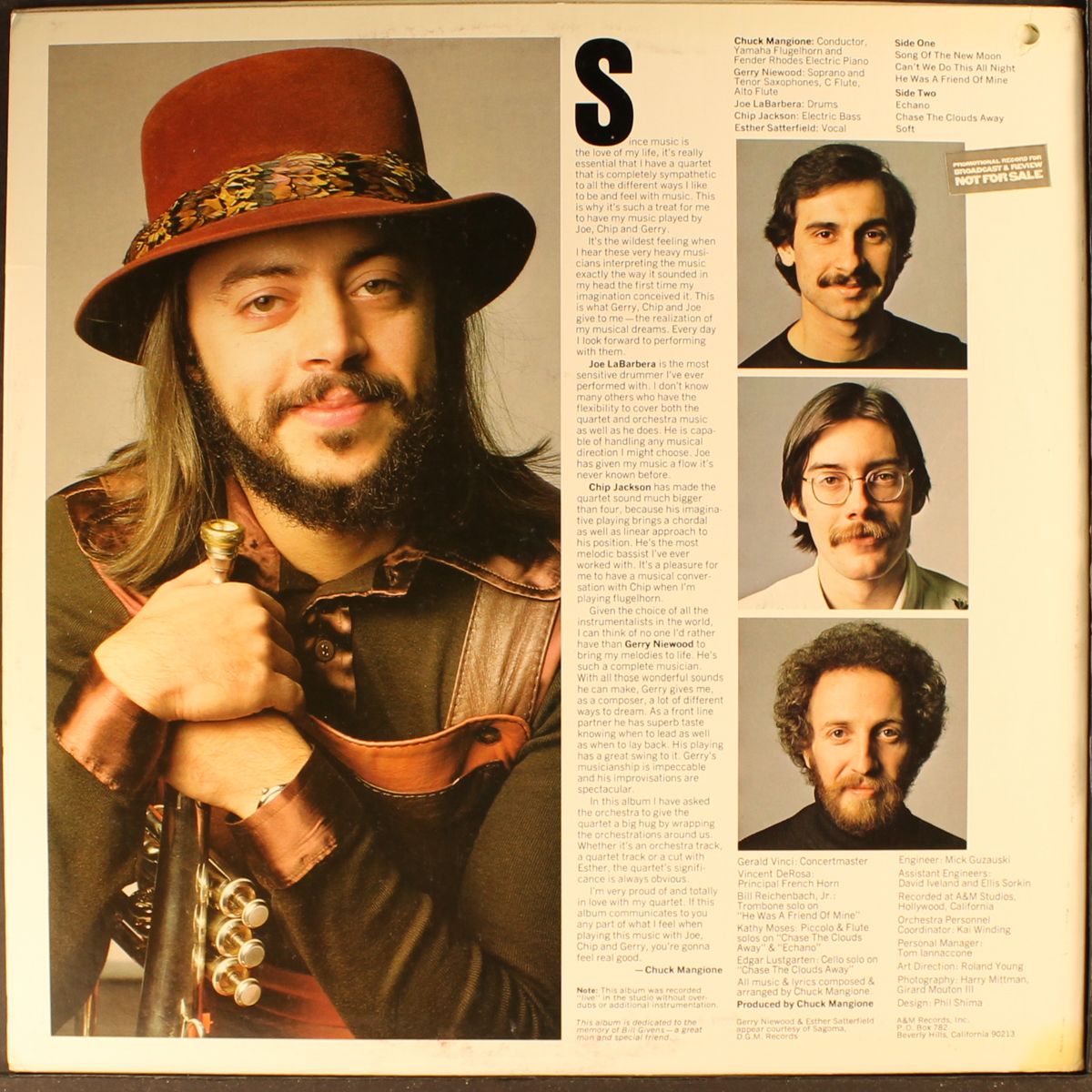 chase the clouds away by CHUCK MANGIONE