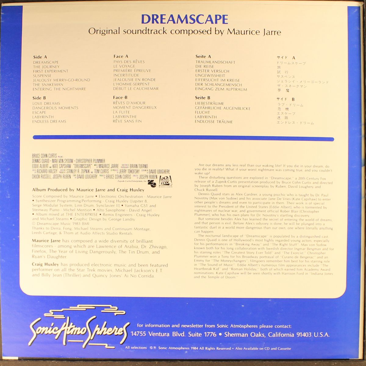 dreamscape by MAURICE JARRE