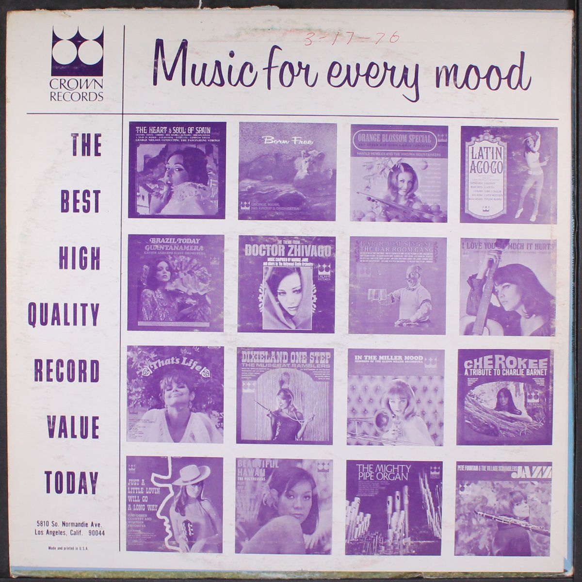 i'm movin' on by BOBBY LOWE