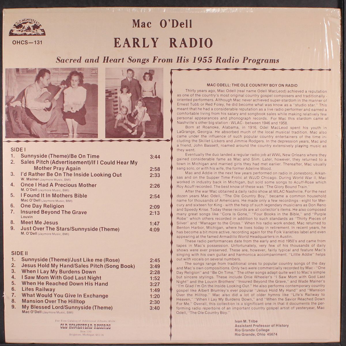 early radio by MAC O'DELL