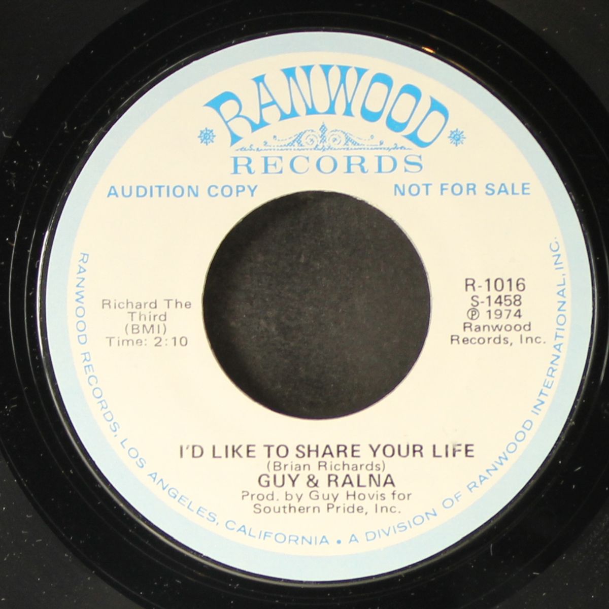 i'd like to share your life / same by GUY & RALNA