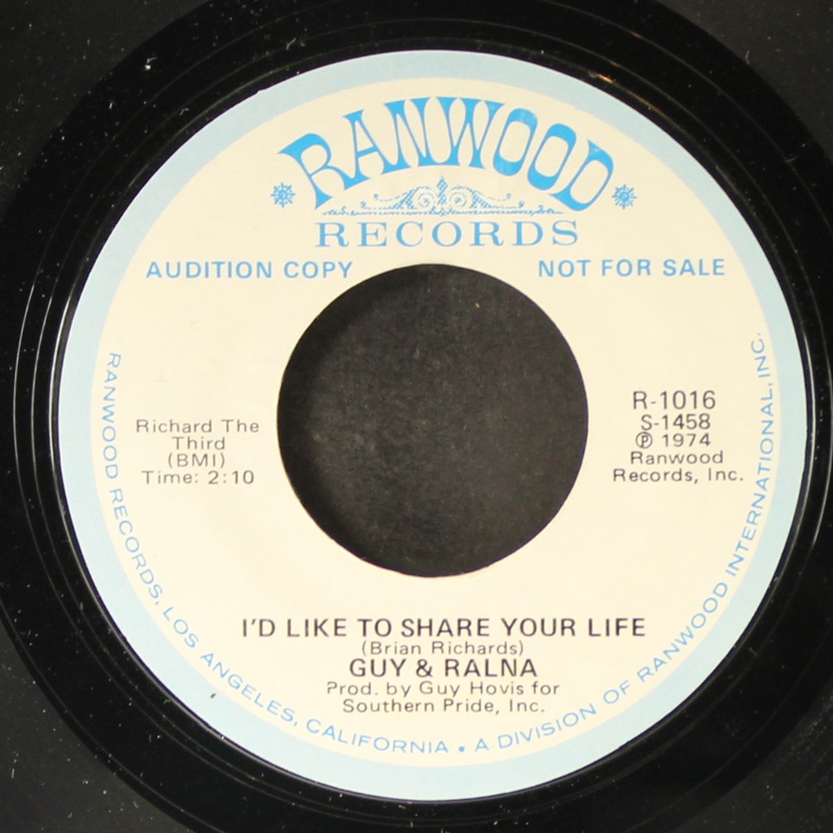 i'd like to share your life / same by GUY & RALNA