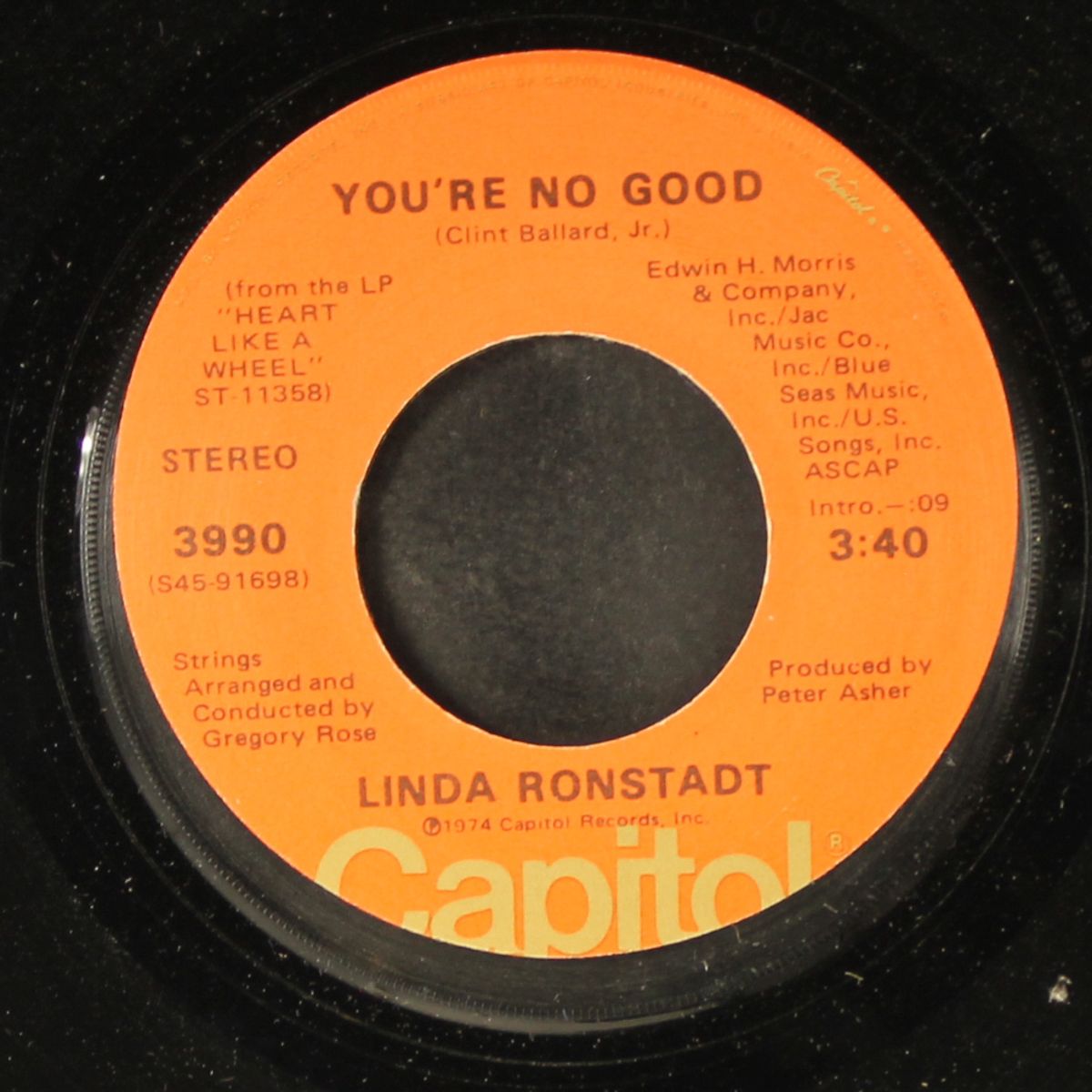 you're no good / i can't help it by LINDA RONSTADT