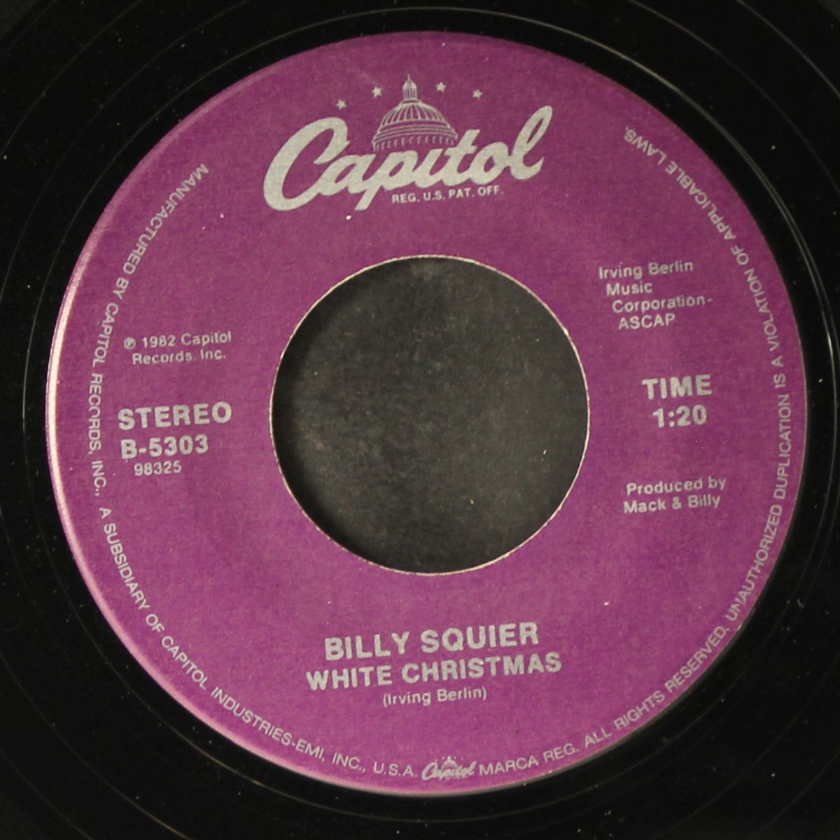 christmas is the time to say i love you / white christmas by BILLY SQUIER