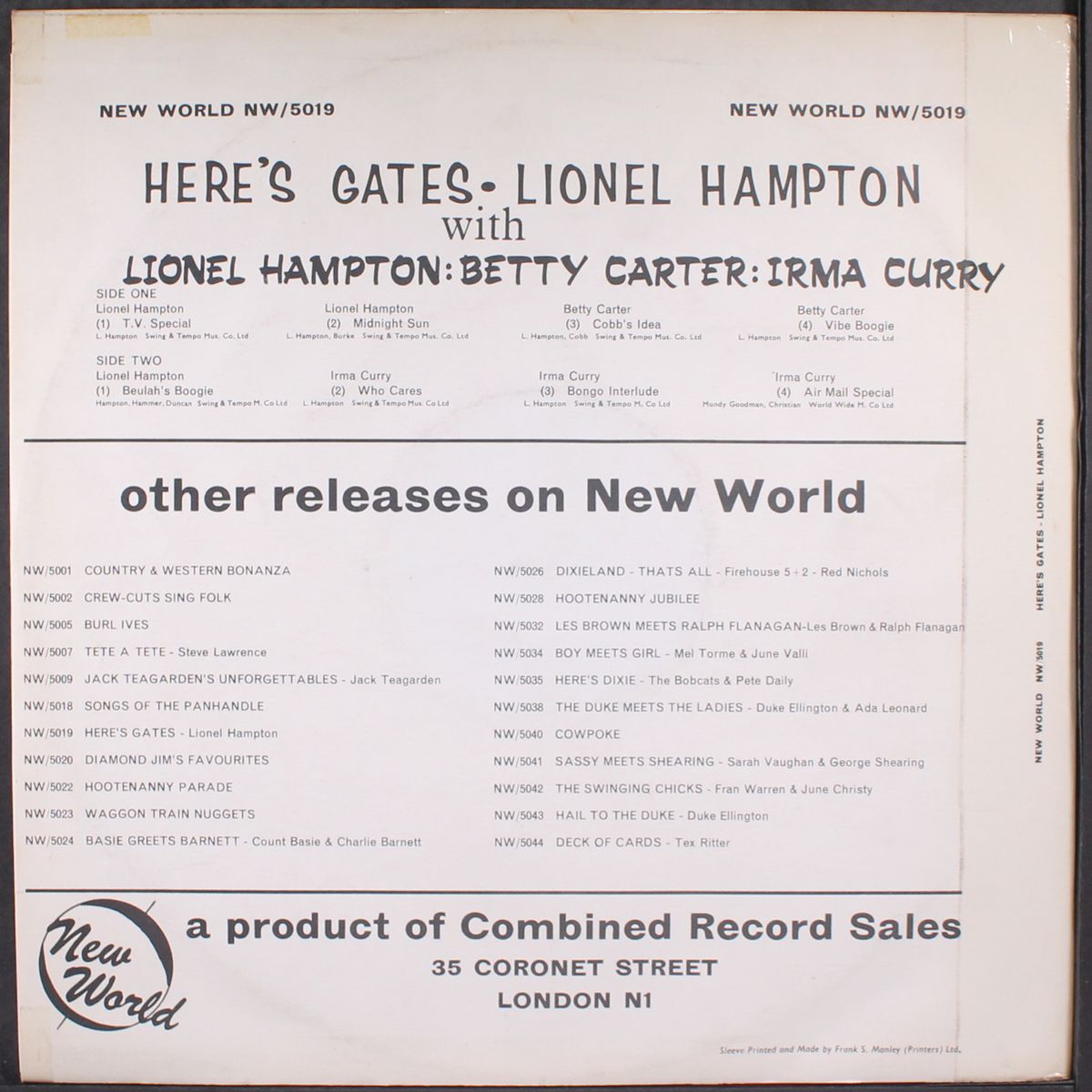 here's gates by LIONEL HAMPTON