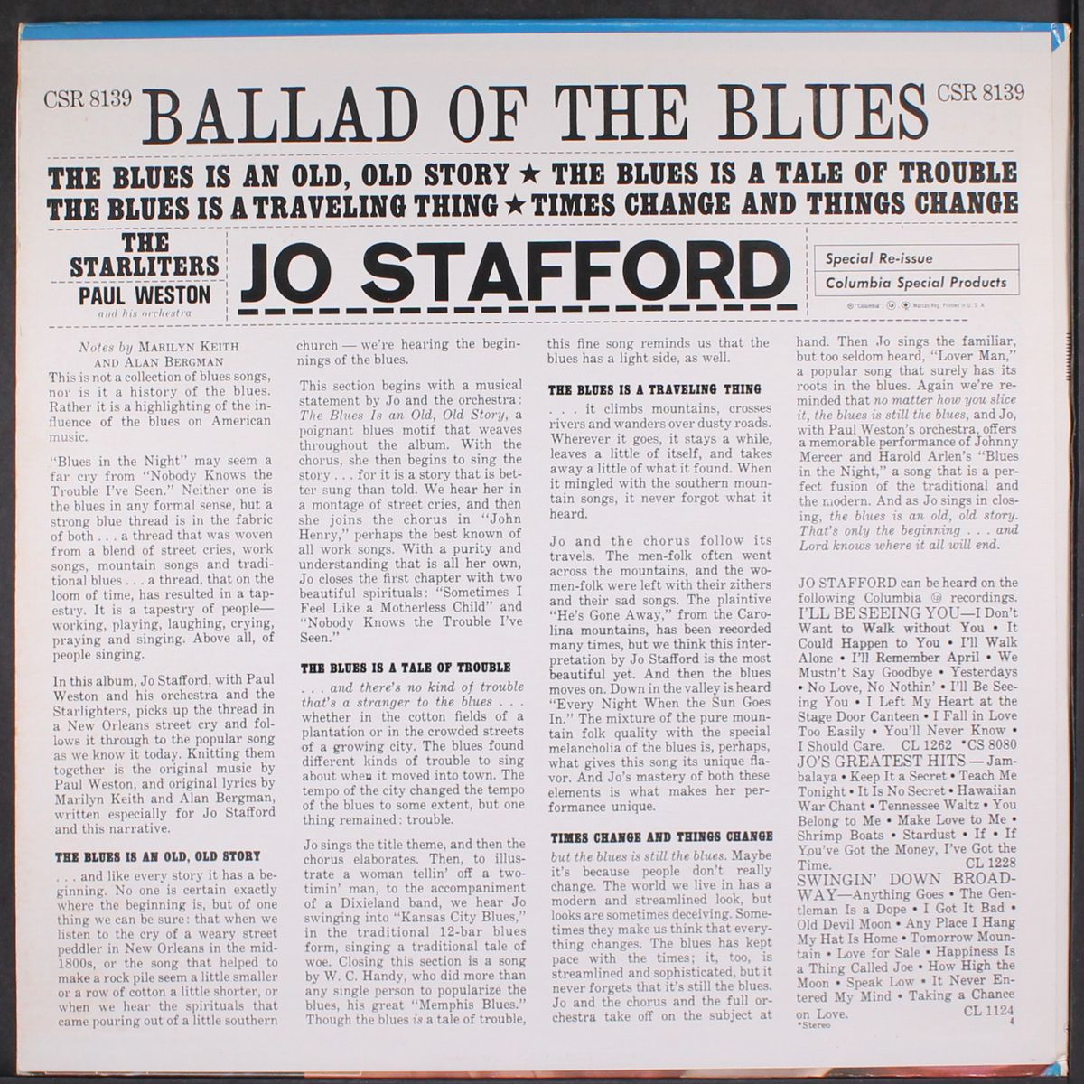 ballad of the blues by JO STAFFORD
