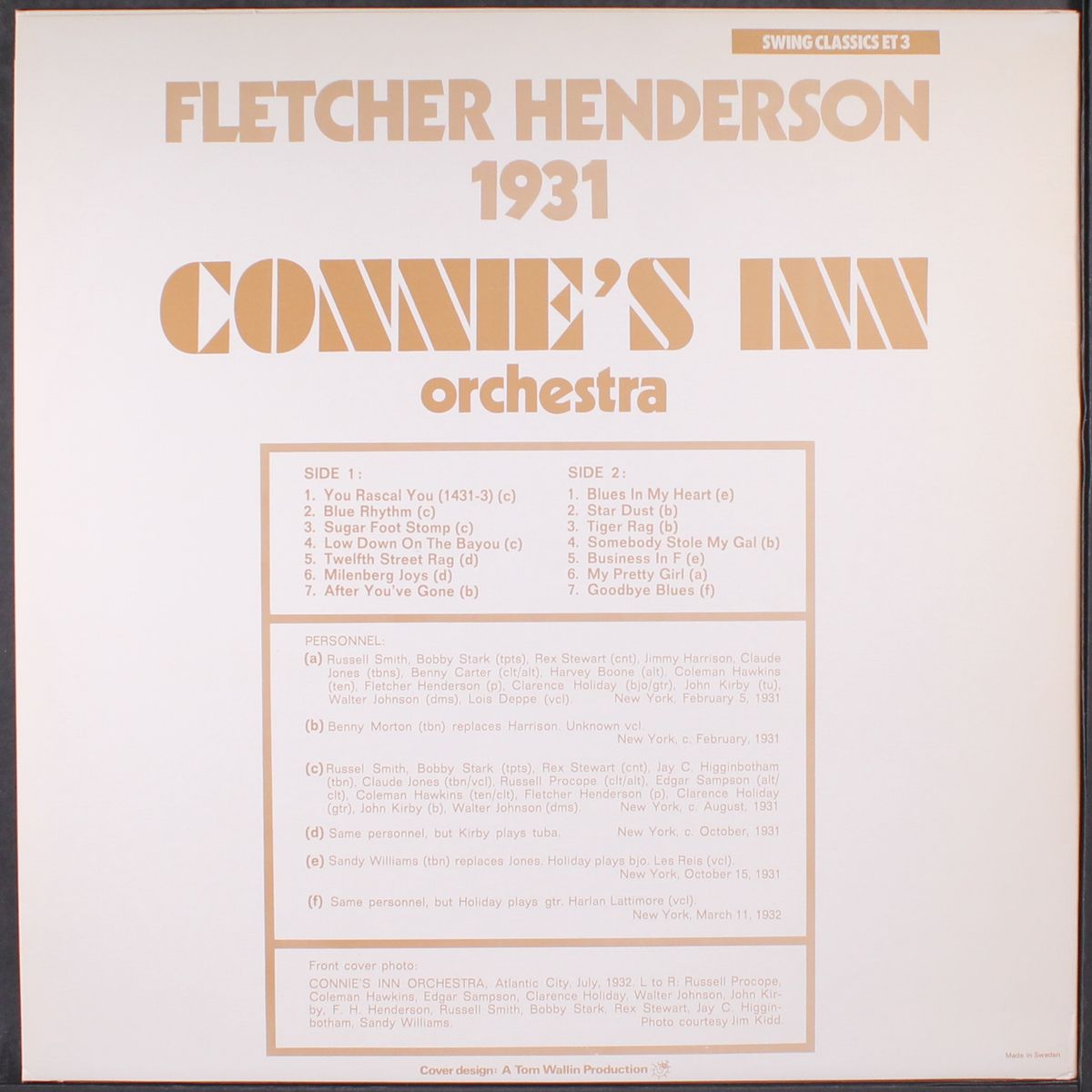 1931 by FLETCHER HENDERSON