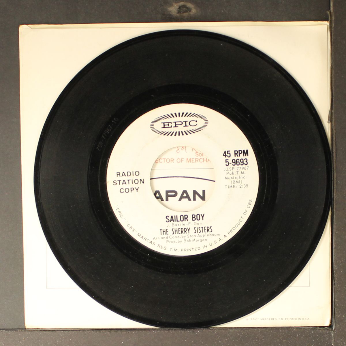 sailor boy / he's just another guy by SHERRY SISTERS