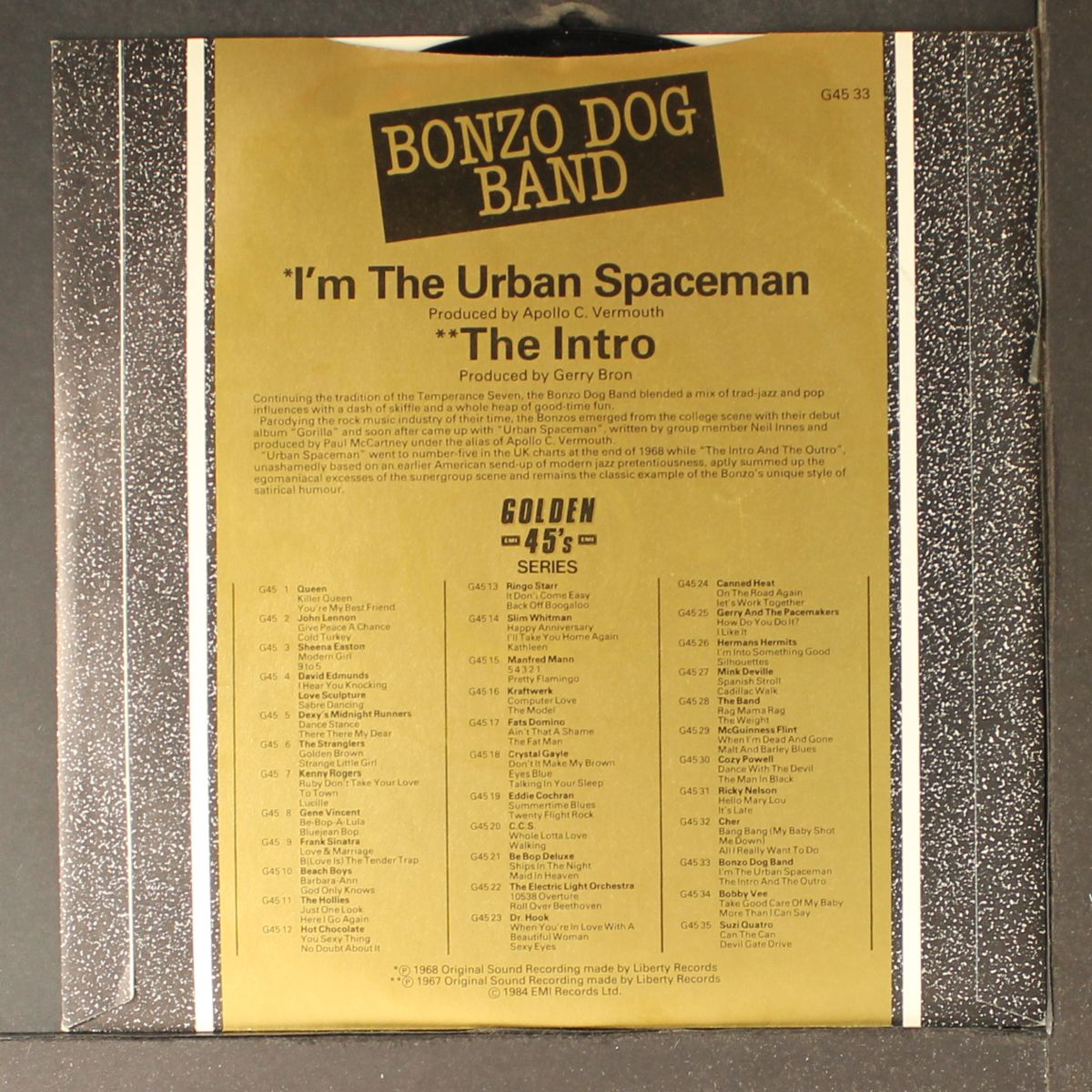 i'm the urban spaceman by BONZO DOG BAND