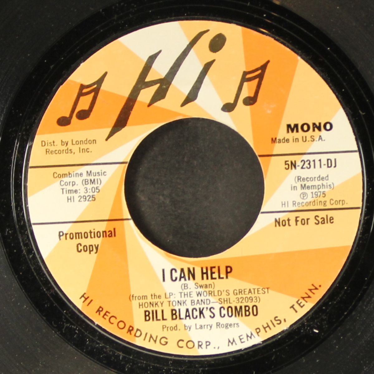 i can help / jump back joe joe by BILL BLACK'S COMBO
