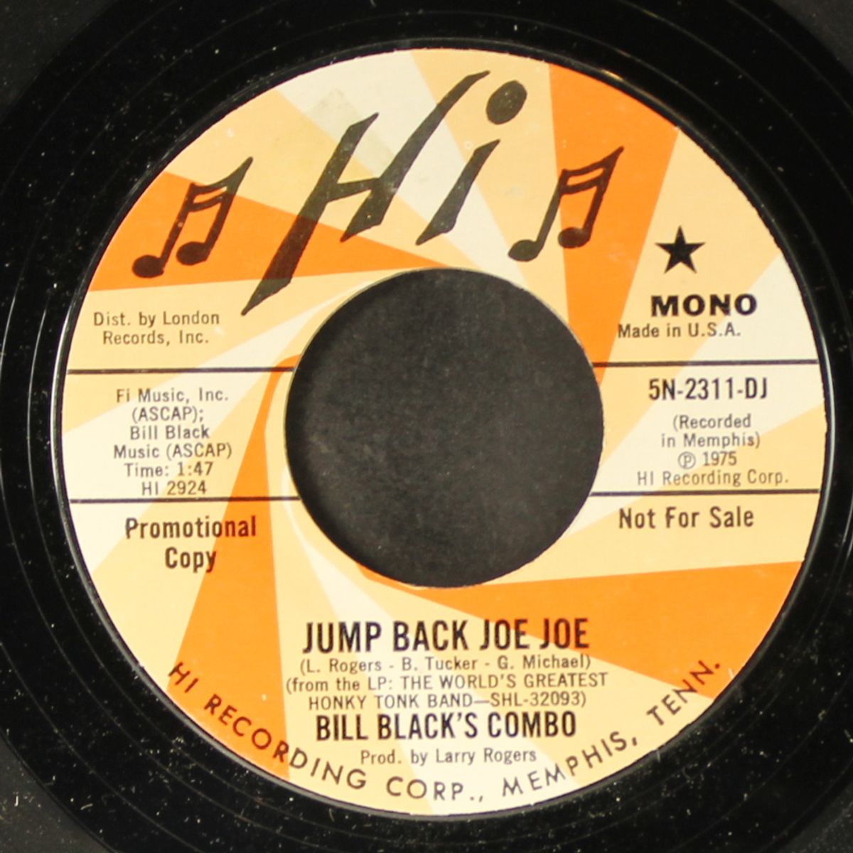 i can help / jump back joe joe by BILL BLACK'S COMBO