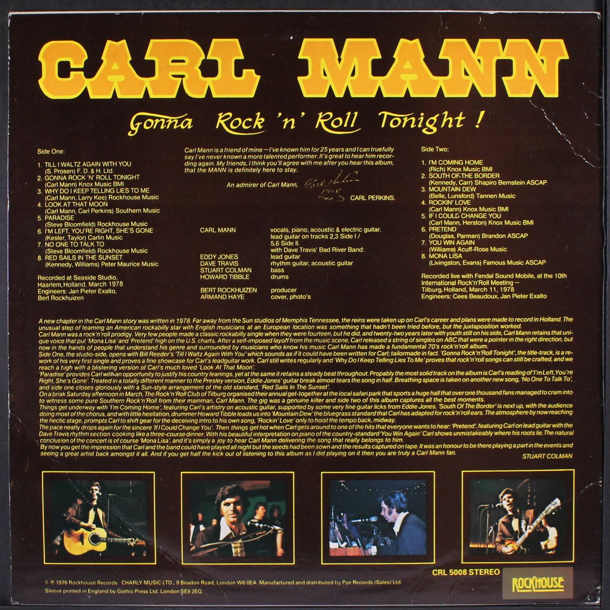 gonna rock 'n' roll tonight by CARL MANN