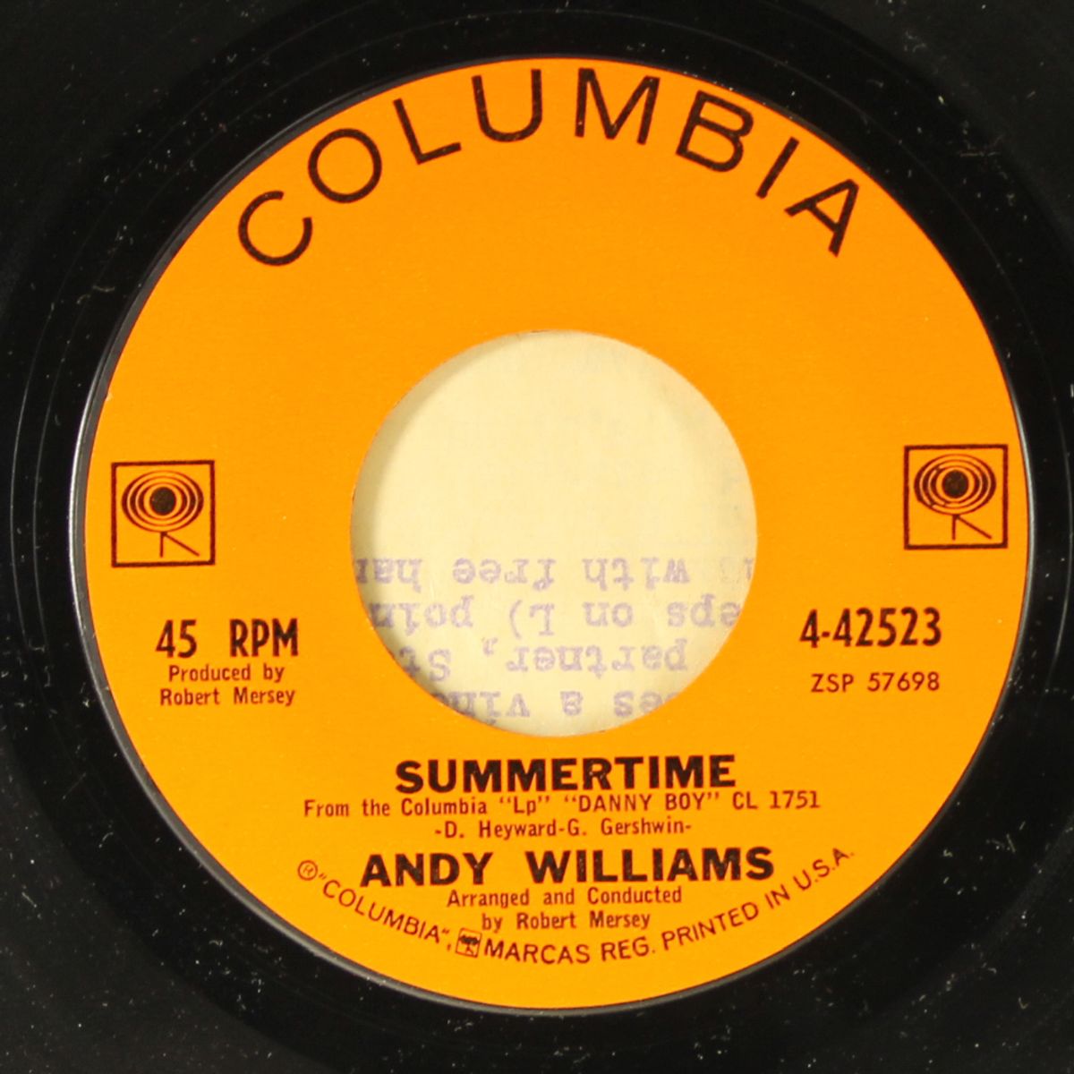 don't you believe it / summertime by ANDY WILLIAMS