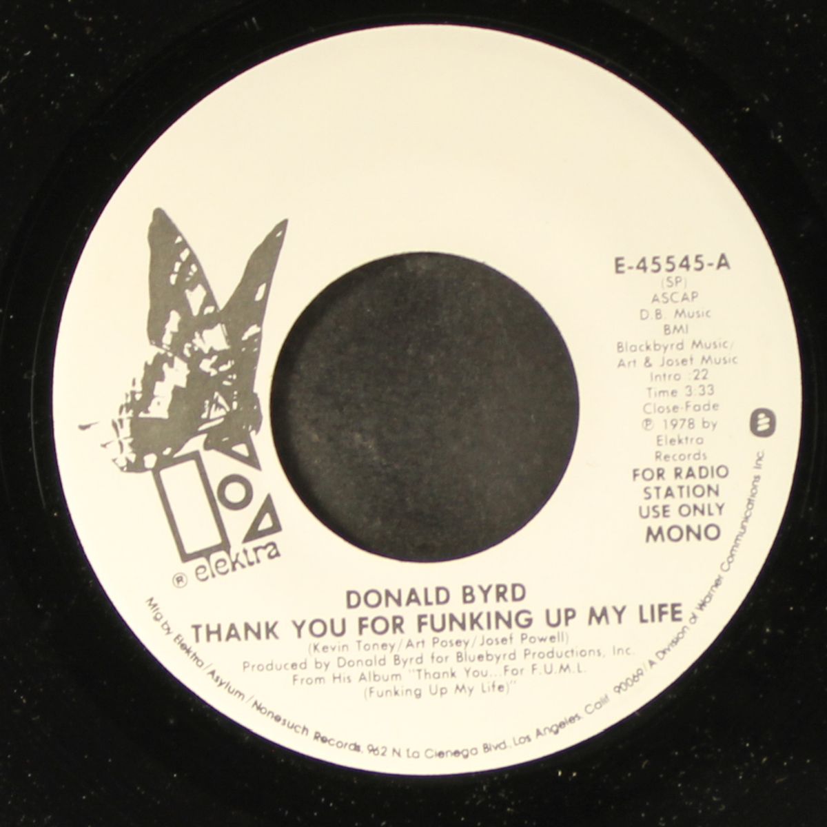 thank you for funking up my life / mono by DONALD BYRD