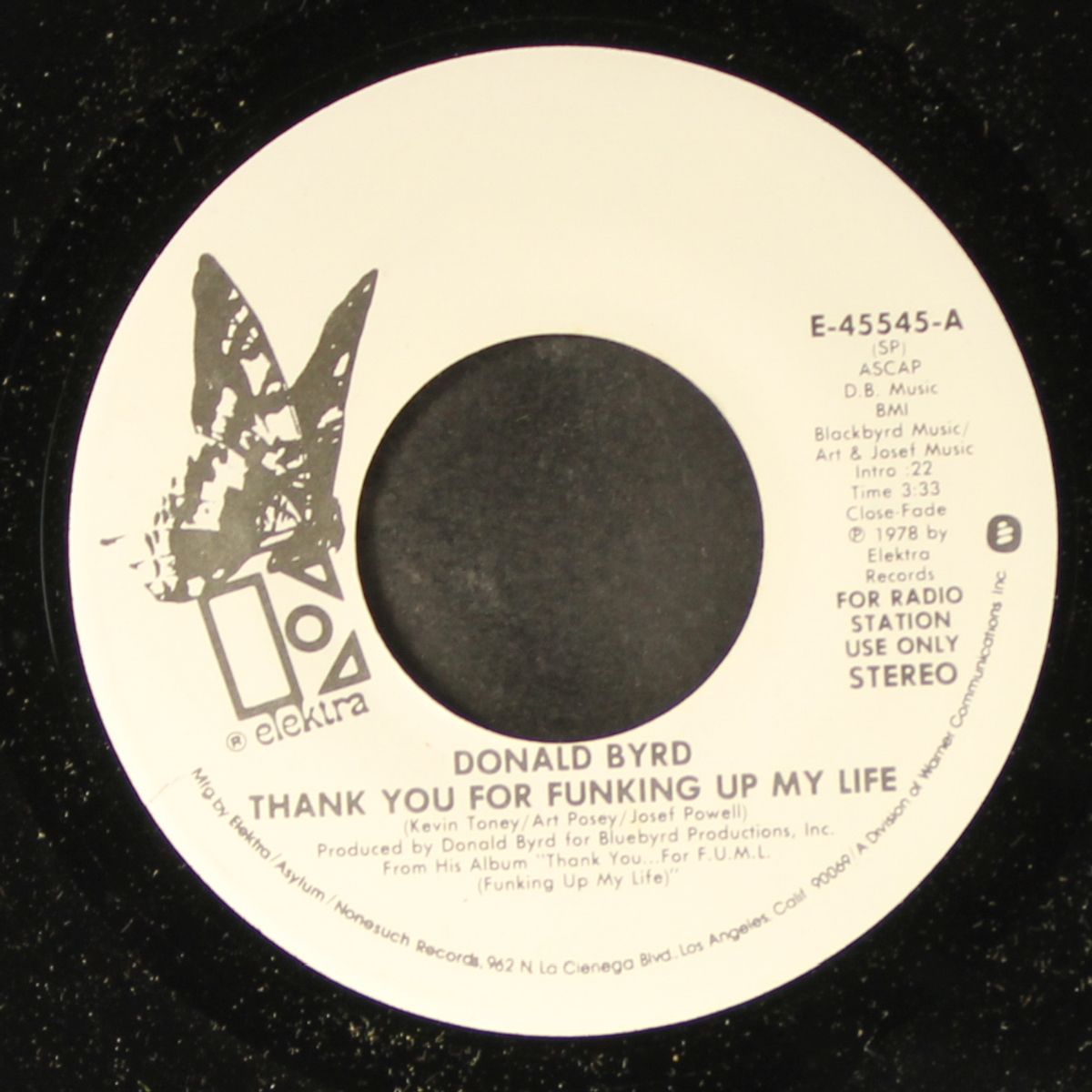 thank you for funking up my life / mono by DONALD BYRD